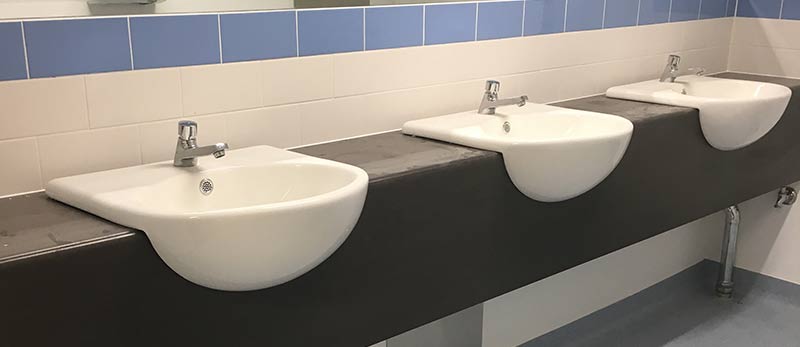 Part of a Toilet Block renovation at a local private school.